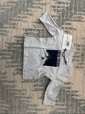 Miles the label baby' Snow Patrol Long Sleeve Tee - Light Gray